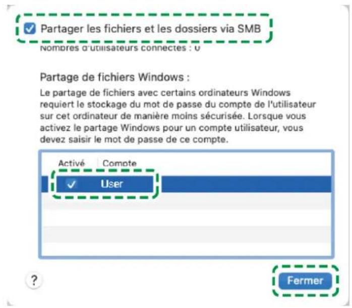 RICOH IM C6010 - Création d'un dossier partagé (macOS) - 2
