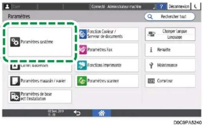 RICOH IM C6010 - Désactivation des protocoles inutilisés via le panneau de commande - 2