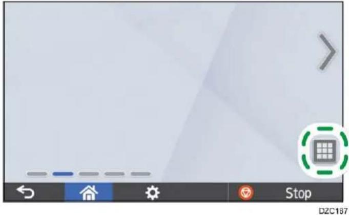 RICOH IM C6010 - Ajout d'une icône/d'un widget à l'écran d'accueil - 1