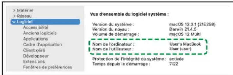 RICOH IM C6010 - Vérification des informations de l'ordinateur (macOS) - 1