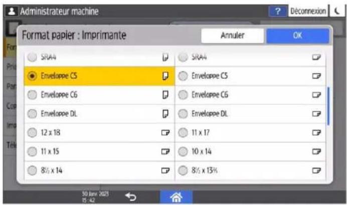 RICOH IM C6010 - Dans l'écran de configuration, appuyez sur [Paramètres magasin / papier]. - 2