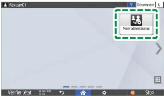 RICOH IM C6010 - Connexion à l'appareil à l'aide du panneau de commande - 2