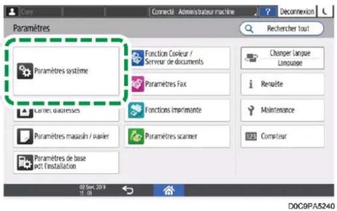 RICOH IM C6010 - Indiquer le délai après lequel la machine vous déconnecte automatiquement - 2