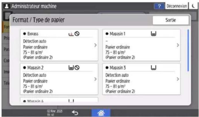 RICOH IM C6010 - Spécification du format papier non détecté automatiquement - 3