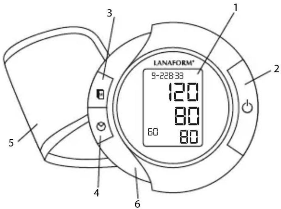LANAFORM Blood Pressure Monitor - INSERER / REMPLACER LES PILES - 3
