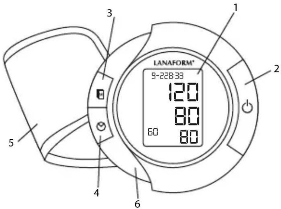 LANAFORM Blood Pressure Monitor - HASZNÁLATI UTASÍTÁS TELJES SZÖVEGÉT, KÜLÖNÖSEN AZ ALÁBBI ALAPVETŐ BIZTONSÁGI TANÁCSOKAT: - 3