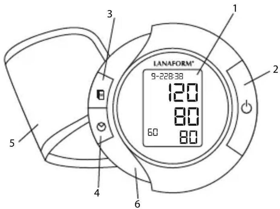 LANAFORM Blood Pressure Monitor - NAVODILA, ZLASTI SPODNJA POMEMBNA VARNOSTNA OPOZORILA: - 3