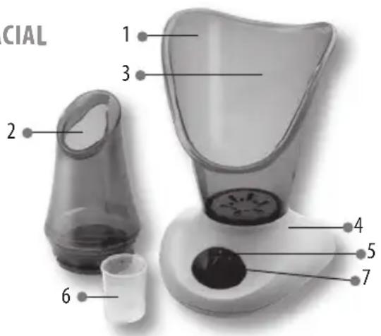 LANAFORM Beauty & Massage Center - COMMANDES ET CARACTERISTIQUES DU SAUNA FACIAL - 1