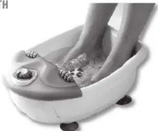 LANAFORM Beauty & Massage Center - INSTRUCTIONS FOR USE OF THE FOOT BUBBLE BATH - 1