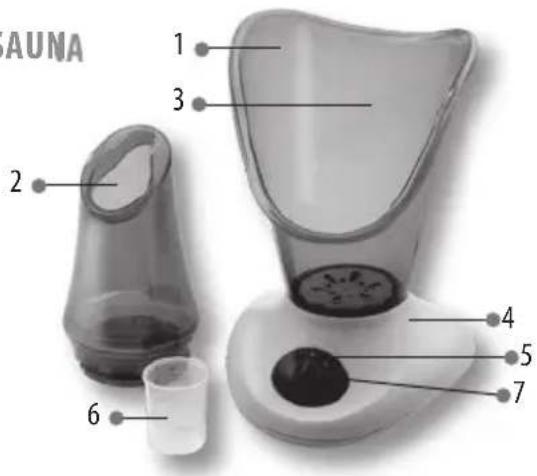 LANAFORM Beauty & Massage Center - BEDIENUNG UND EIGENSCHAFTEN DER GESICHTSSAUNA - 1