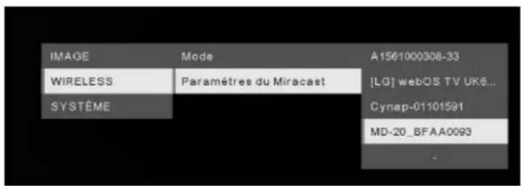 AVer AVerVision M15W - Sélectionnez « Miracast » > afficheur - 1