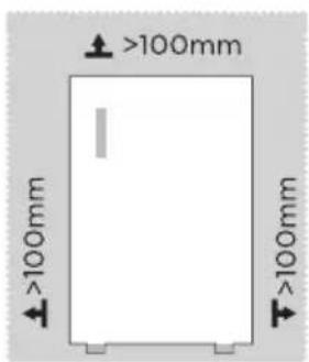MIDEA MRU07B4BWW - Dimensions and Clearances - 1