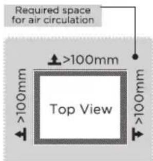 MIDEA MRU07B4BWW - Dimensions and Clearances - 2