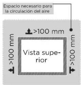 MIDEA MRU17B2ASL - Dimensiones y espacios libres - 2