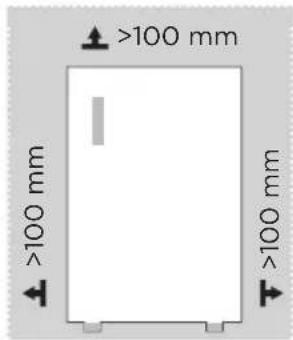 MIDEA MRU17B2ASL - Dimensiones y espacios libres - 1