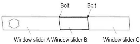 MIDEA AP10SEWBA1RCM - Step 3: Preparing the Adjustable Window Slider - 1