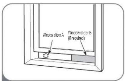 MIDEA AP10SEWBA1RCM - Type 1: Hung Window Installation - 2