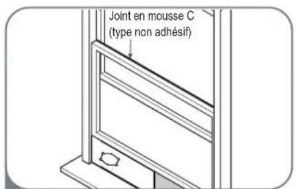 MIDEA AP08SEWBA1RCM - Type 1 : installation de fenêtre à guillotine - 3