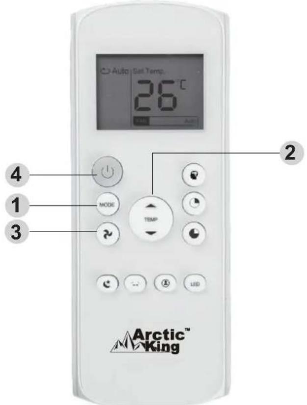 MIDEA AP08SEWBA1RCM - Fonctionnement du mode COOL (refroidissement) - 1