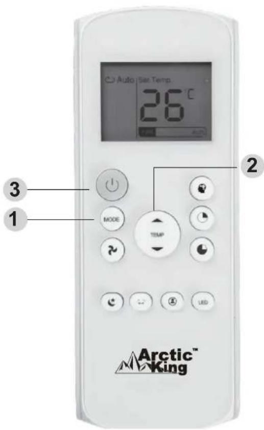 MIDEA AP08SEWBA1RCM - Utilisation des fonctions de base - 1