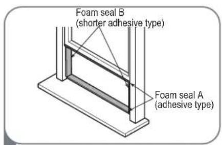 MIDEA AP08SEWBA1RCM - Type 1: Hung Window Installation - 1