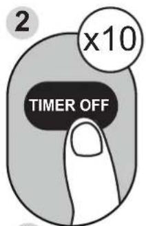 MIDEA AP08SEWBA1RCM - TIMER OFF Function - 2