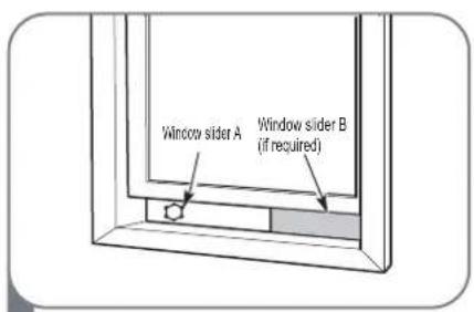 MIDEA AP08SEWBA1RCM - Type 1: Hung Window Installation - 2