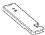 MIDEA MRT18D3BWW - Parts already mounted on the door (as shipped): - 2