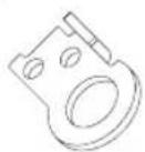 MIDEA MRT18D3BWW - Parts already mounted on the door (as shipped): - 5