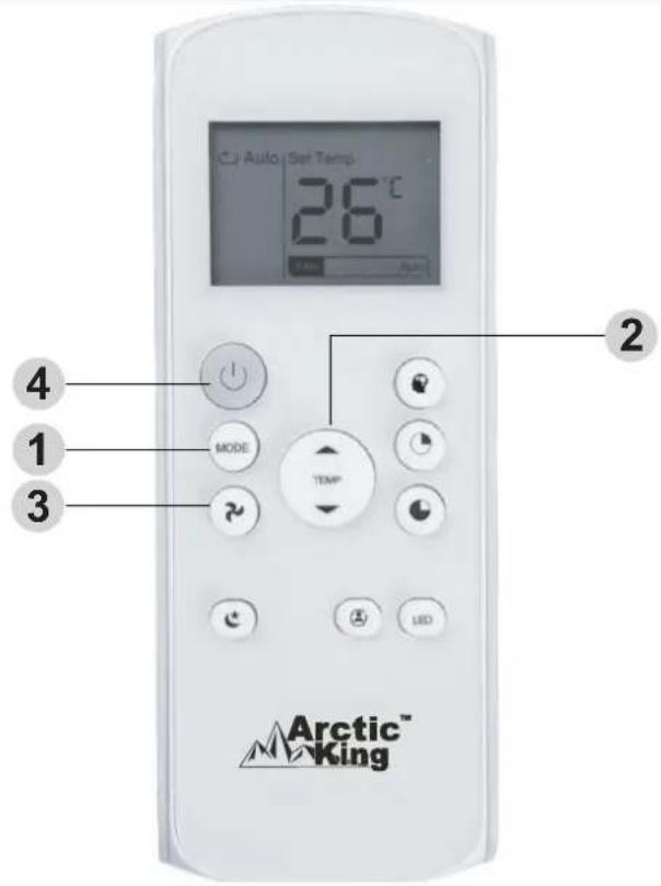 MIDEA AP07SEWBA1RCM - Fonctionnement du mode COOL (refroidissement) - 1