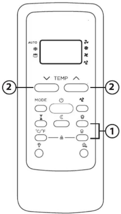 MIDEA MWMWT080CR2A - How to Use the Buttons - 1