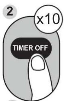 MIDEA AP53SEWBA1RCM - TIMER OFF Function - 2