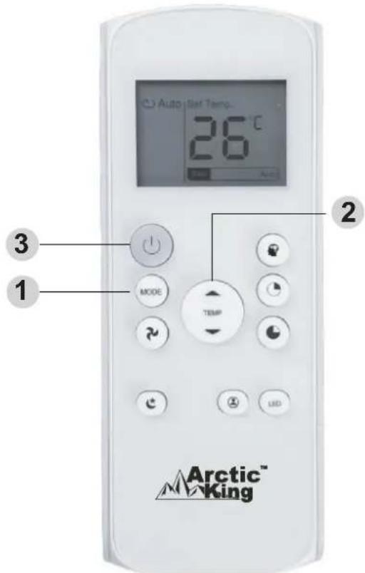 MIDEA AP53SEWBA1RCM - Utilisation des fonctions de base - 1