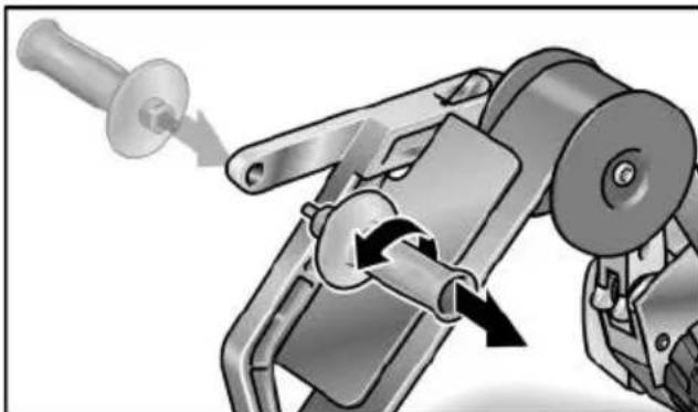 Flex BBE 14-3 110 - Adjusting the handle - 1
