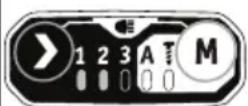 Flex IW 1/2" 400 18.0-EC C - Az „M“ gomb használata: - 2