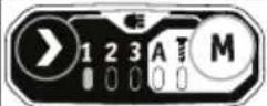Flex IW 1/2" 400 18.0-EC C - "M"-painikkeen käyttäminen: - 6
