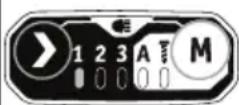 Flex IW 1/2" 400 18.0-EC C - Az „M“ gomb használata: - 1