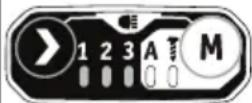 Flex IW 1/2" 400 18.0-EC C - Pomocí tlačítka „M“: - 3
