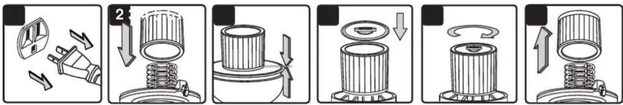 Vacmaster Professional VFB511B 0202 - INSTALLING & CLEANING CARTRIDGE FILTER - 1