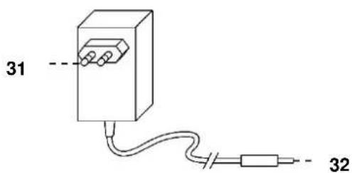 Soundmaster MCD5600 - BAKRE VY OCH AC/DC-ADAPTER - 1