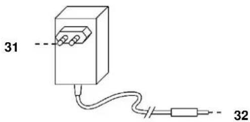 Soundmaster MCD5600 - RÜCKANSICHT UND NETZADAPTER - 1