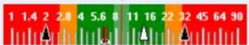 1 1.4 2 2.8 4 5.6 8 11 16 22 32 45 64 90