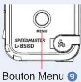MENU SPEEDMASTER L-858D Bouton Menu 9