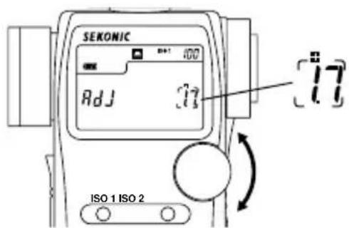 SEKONIC Adj 77 ISO 1 ISO 2