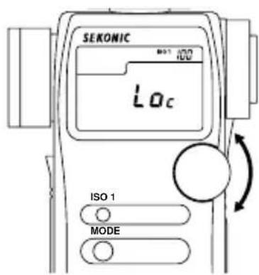 SEKONIC B01 100 Loc ISO 1 MODE