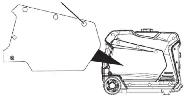 WESTINGHOUSE iGen5000cv - COUVERCLE DE SERVICE DU MOTEUR - 1