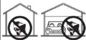 Diagram showing two scenarios: one with a car and no parking, the other with a car and a car crossed out.