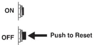 ON OFF ← Push to Reset