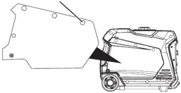 WESTINGHOUSE iGen5000cv - CUBIERTA DE SERVICIO DEL MOTOR - 1