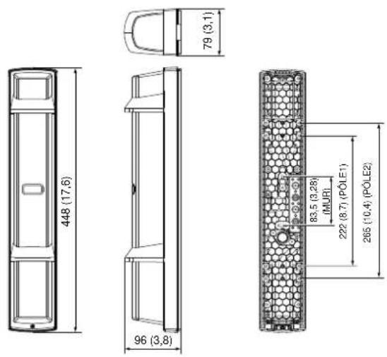 OPTEX SL-650QDP - 7-1 DIMENSIONS - 1